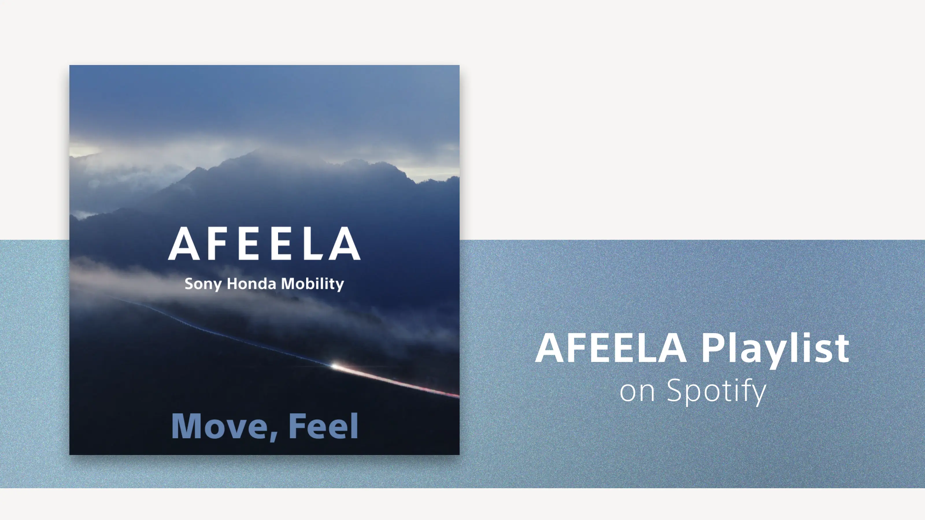 AFEELA Playlist Move. Feel